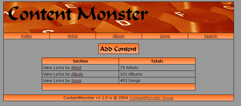 Index Page