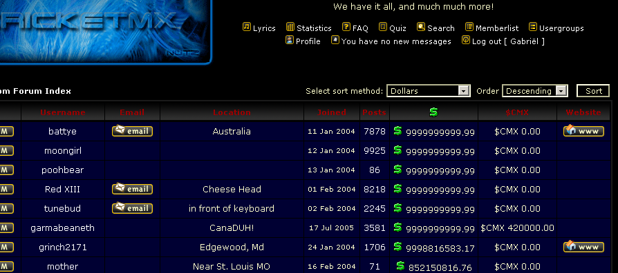 Better? Love your money? :r