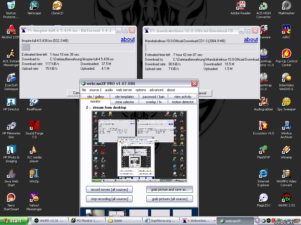 [6:44am]  Bandwidth: || Current Downstream: 219.4kb/s (/\/) Current Upstream: 64.26kb/s ||