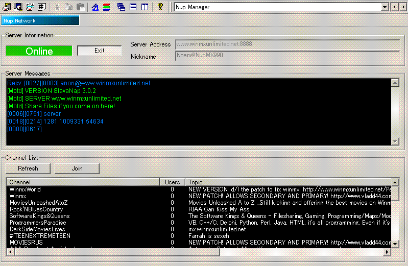 NupMX Manager
